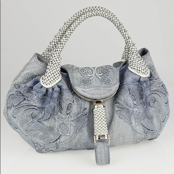 Fendi Handbags - HOST PICK! RARE Fendi ltd denim Spy Bag Looks new!